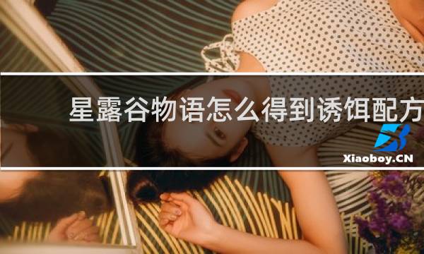 星露谷物语怎么得到诱饵配方