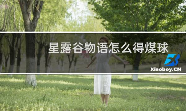 星露谷物语怎么得煤球