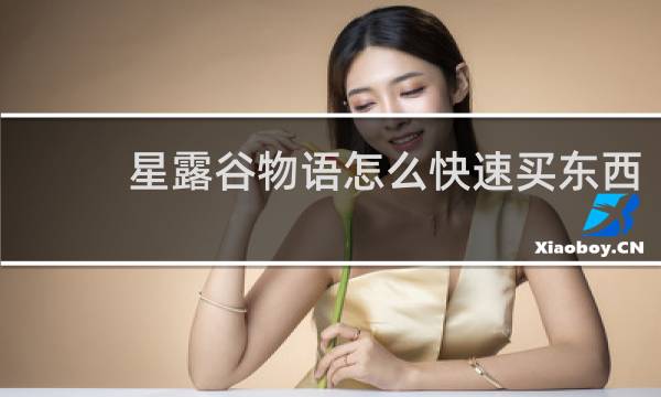 星露谷物语怎么快速买东西