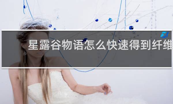 星露谷物语怎么快速得到纤维