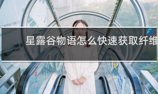 星露谷物语怎么快速获取纤维