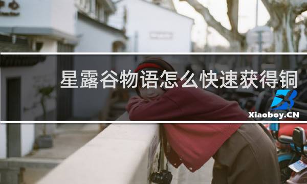 星露谷物语怎么快速获得铜