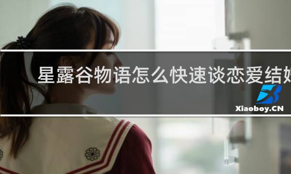 星露谷物语怎么快速谈恋爱结婚