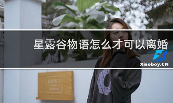 星露谷物语怎么才可以离婚