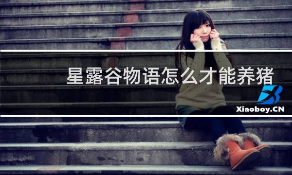 星露谷物语怎么才能养猪