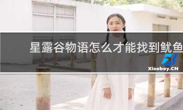 星露谷物语怎么才能找到鱿鱼