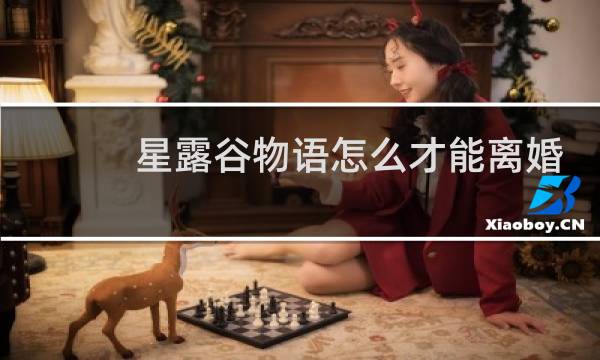 星露谷物语怎么才能离婚