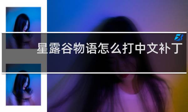 星露谷物语怎么打中文补丁