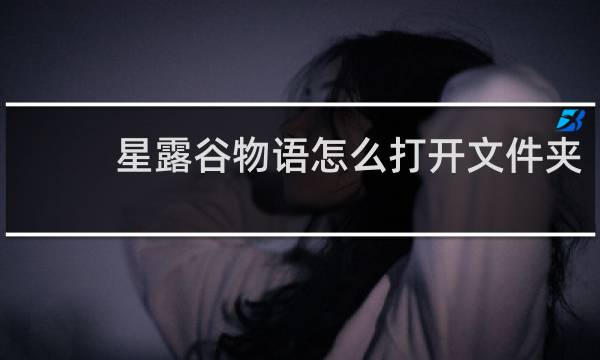 星露谷物语怎么打开文件夹