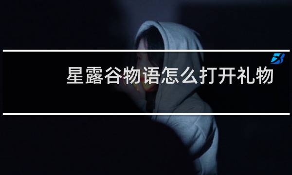 星露谷物语怎么打开礼物