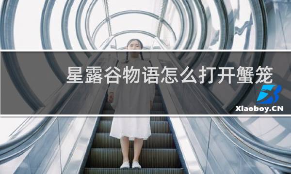 星露谷物语怎么打开蟹笼