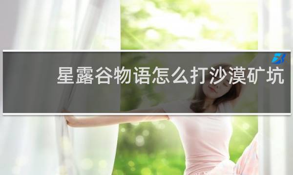 星露谷物语怎么打沙漠矿坑