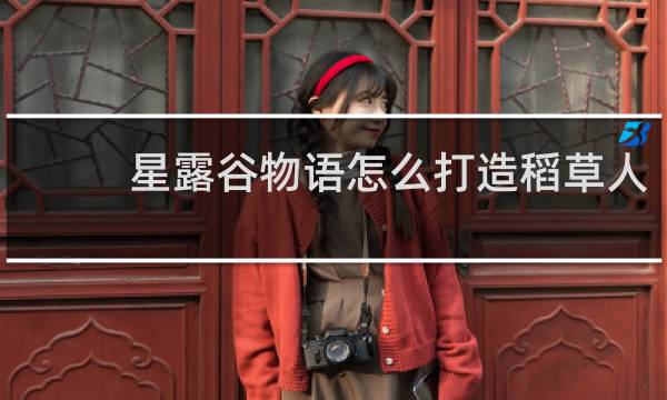 星露谷物语怎么打造稻草人