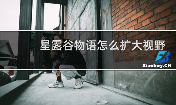星露谷物语怎么扩大视野