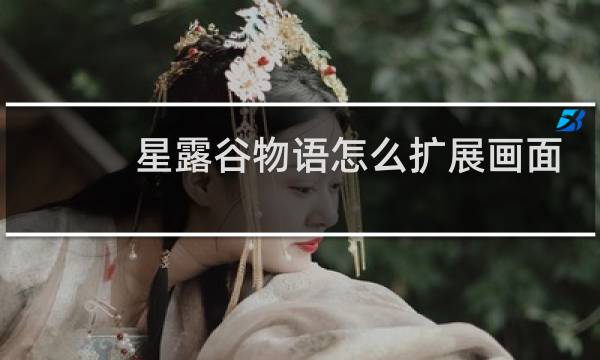 星露谷物语怎么扩展画面