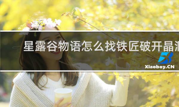 星露谷物语怎么找铁匠破开晶洞