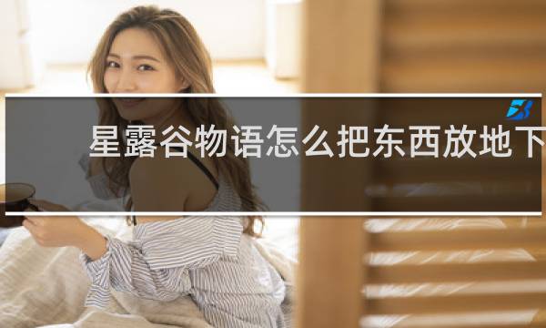 星露谷物语怎么把东西放地下