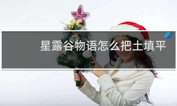 星露谷物语怎么把土填平