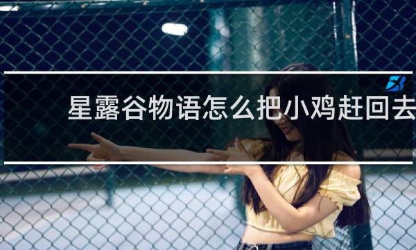 星露谷物语怎么把小鸡赶回去