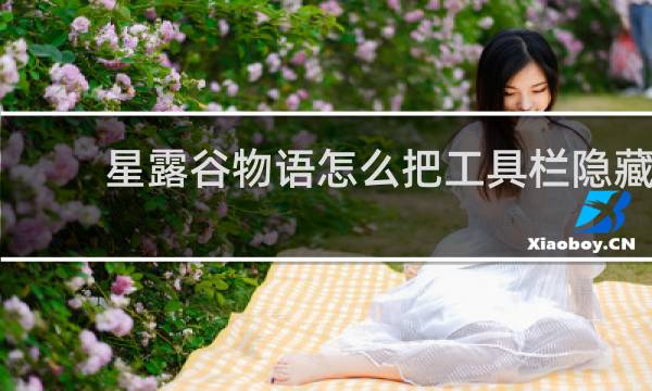星露谷物语怎么把工具栏隐藏