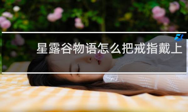 星露谷物语怎么把戒指戴上