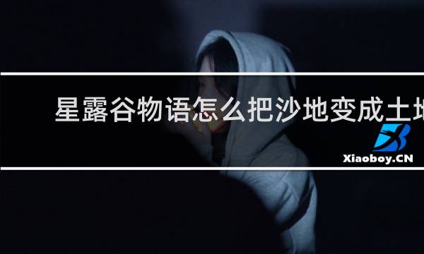 星露谷物语怎么把沙地变成土地