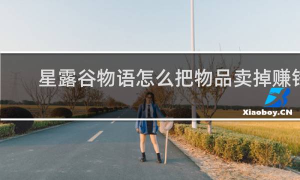 星露谷物语怎么把物品卖掉赚钱