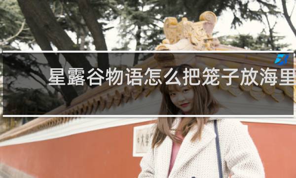 星露谷物语怎么把笼子放海里