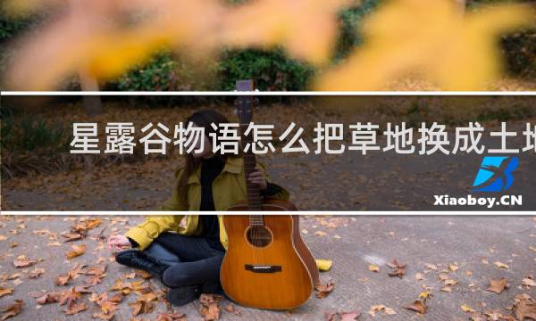 星露谷物语怎么把草地换成土地