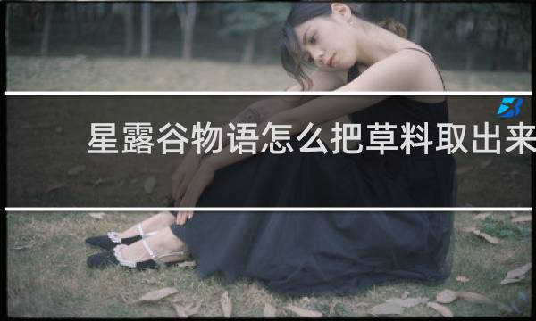 星露谷物语怎么把草料取出来