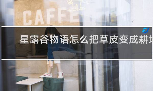 星露谷物语怎么把草皮变成耕地