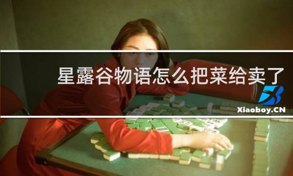 星露谷物语怎么把菜给卖了