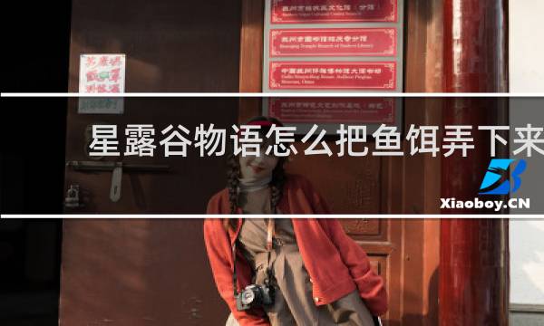 星露谷物语怎么把鱼饵弄下来