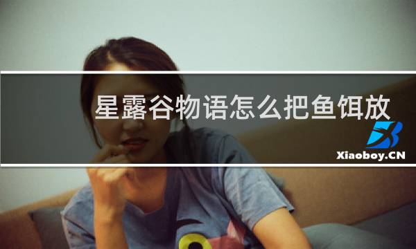 星露谷物语怎么把鱼饵放