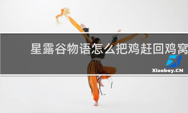 星露谷物语怎么把鸡赶回鸡窝
