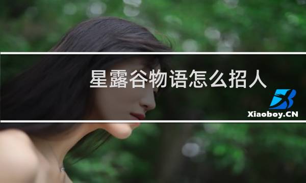 星露谷物语怎么招人