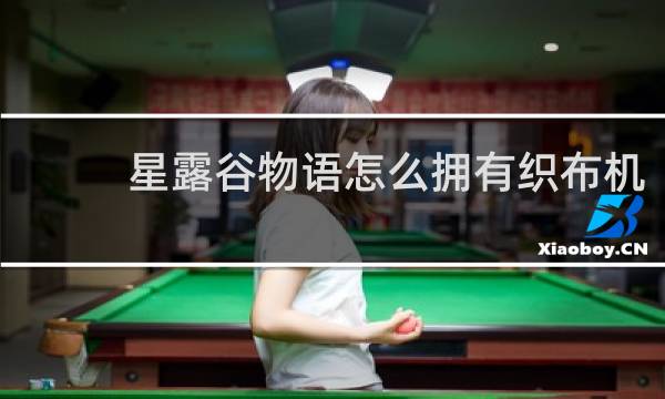 星露谷物语怎么拥有织布机