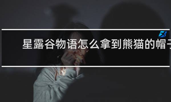 星露谷物语怎么拿到熊猫的帽子