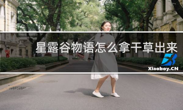 星露谷物语怎么拿干草出来