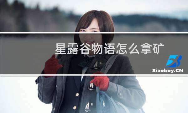 星露谷物语怎么拿矿