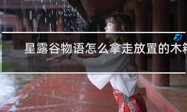 星露谷物语怎么拿走放置的木箱