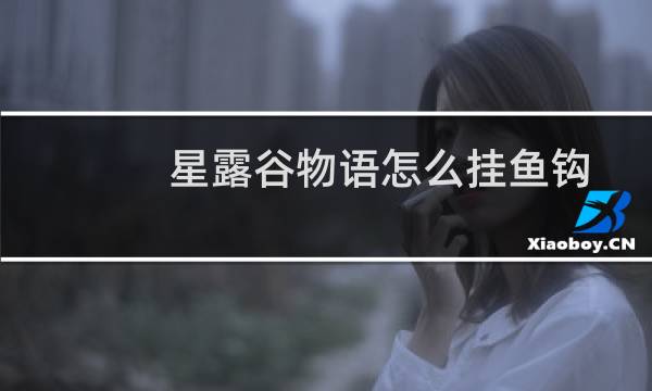 星露谷物语怎么挂鱼钩