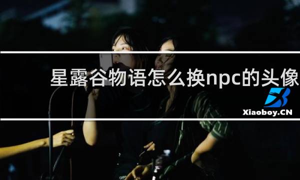 星露谷物语怎么换npc的头像