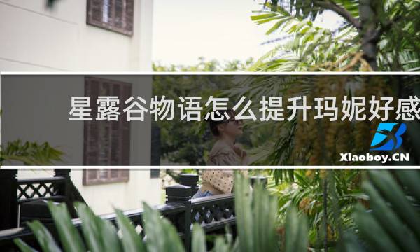 星露谷物语怎么提升玛妮好感