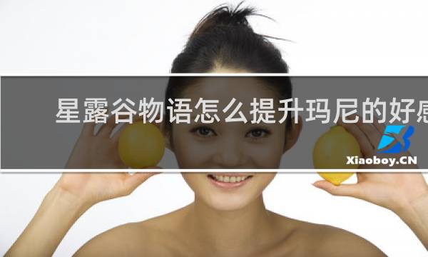 星露谷物语怎么提升玛尼的好感