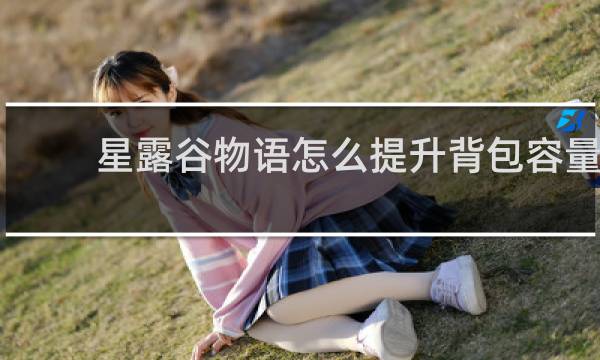 星露谷物语怎么提升背包容量