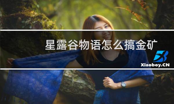 星露谷物语怎么搞金矿