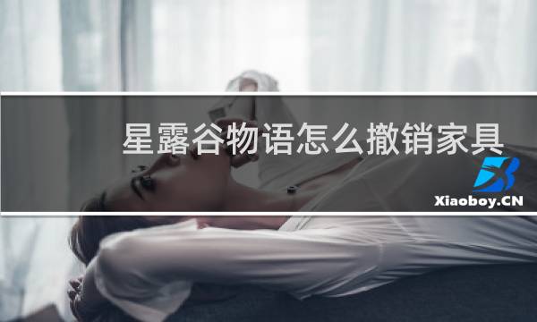 星露谷物语怎么撤销家具