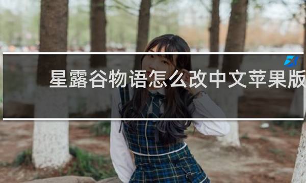 星露谷物语怎么改中文苹果版