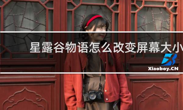 星露谷物语怎么改变屏幕大小
